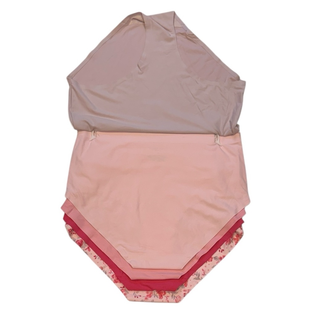 LAURA ASHLEY 5 Pack Super Soft No Show Panties Floral Pink NWT Large - Picture 12 of 13